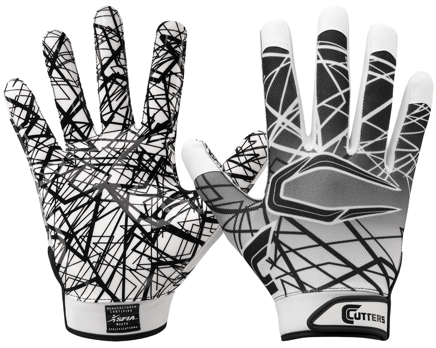 Cutters Youth Game Day Football Receiver Gloves Hibbett City Gear